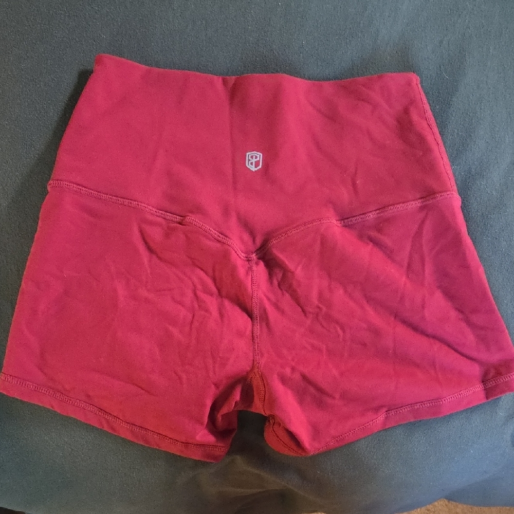 Women's Red Athletic Shorts